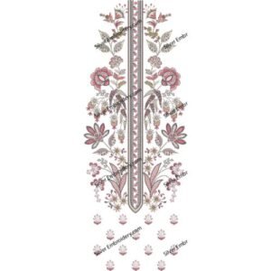 Flower Neck Embroidery NED1355-24