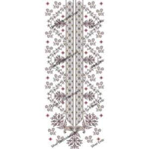 Flower Neck Embroidery NED1365-24
