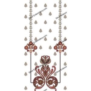 Neck Embroidry Design NED1397-24