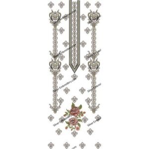 Flower Neck Embroidery NED1407-24