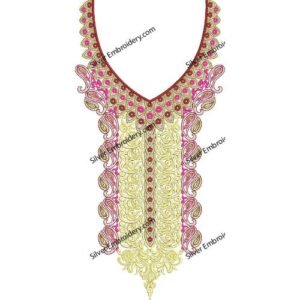 Neck Embroidry Design NED1417-24