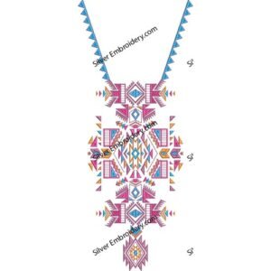 Neck Embroidery Machine Design NED1447-24