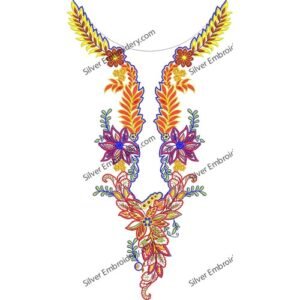 Neck Embroidry Pattren NED1454-24