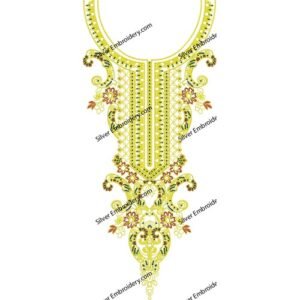 Neck Embroidery Machine Design NED1477-24