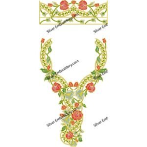 Kaftan Flower Embroidery KED148-24