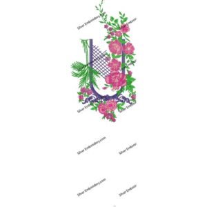 Flower Neck Embroidery NED1493-24