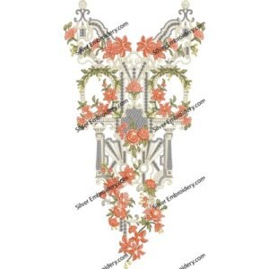 Flower Neck Embroidery NED1499-24