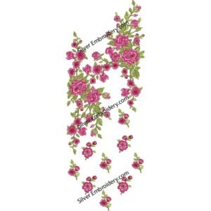 Flower Neck Embroidery NED1522-24