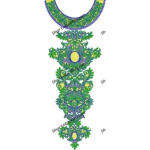 Neck Embroidery Machine Design NED1527-24