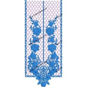 Flower Neck Embroidery NED1585-24