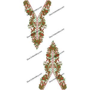 Neck Embroidry Design NED1591-24