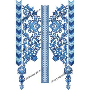 Flower Neck Embroidery NED1596-24