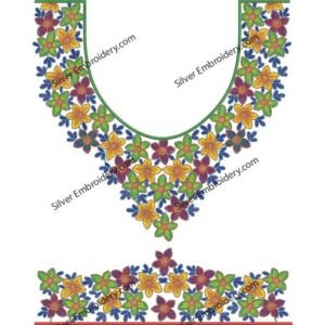 Neck Kaftan Embroidery KED163-24