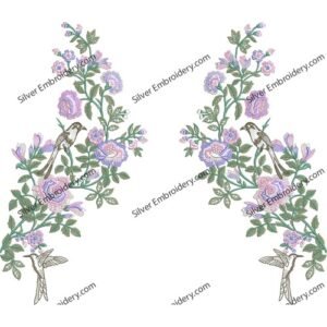 Flower Neck Embroidery NED1637-24