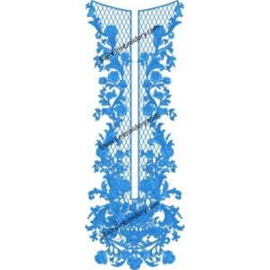 Neck Embroidery Machine Design NED1649-24