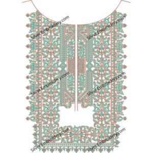 Neck Embroidery Machine Design NED1669-24