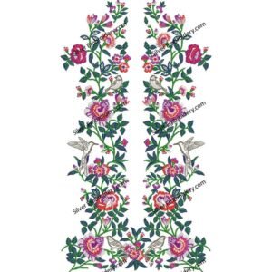 Flower Neck Embroidery NED1681-24
