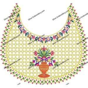 Flower Neck Embroidery NED1688-24