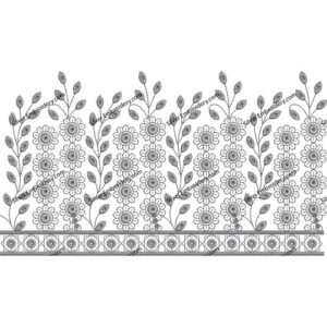 Flower Boring Embroidery BED17-24