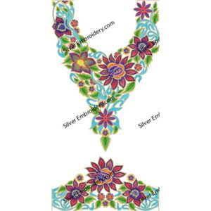 Kaftan Flower Embroidery KED172-24