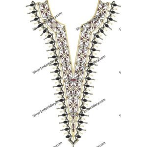 Neck Embroidery Machine Design NED1726-24