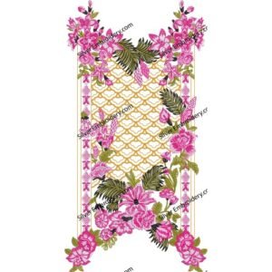 Flower Neck Embroidery NED1729-24
