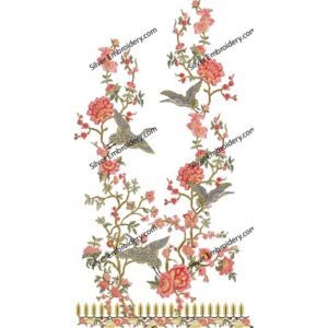 Flower Neck Embroidery NED1732-24