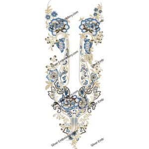 Flower Neck Embroidery NED1734-24