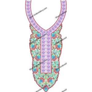 Neck Embroidery Machine Design NED1752-24