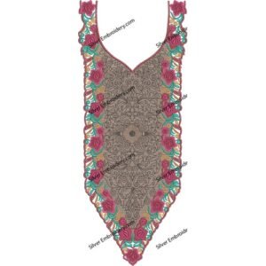 Flower Neck Embroidery NED1771-24