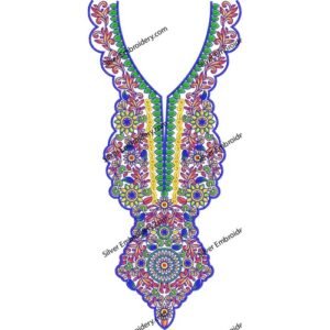 Neck Embroidery Machine Design NED1772-24