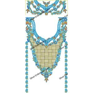 Neck Kaftan Embroidery KED178-24