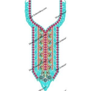 Flower Neck Embroidery NED1788-24