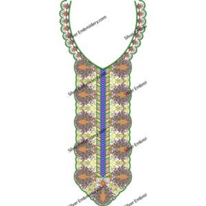Neck Embroidery Machine Design NED1794-24