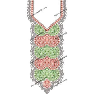 Neck Embroidery Machine Design NED1806-24