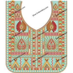 Neck Embroidery Machine Design NED1852-24