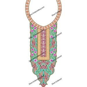 Neck Embroidery Machine Design NED1870-24
