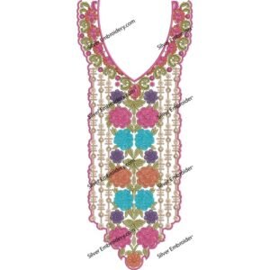Flower Neck Embroidery NED1883-24