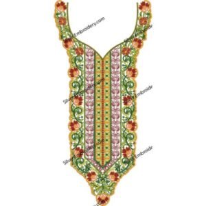 Neck Embroidry Pattren NED1889-24