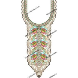 Flower Neck Embroidery NED1928-24