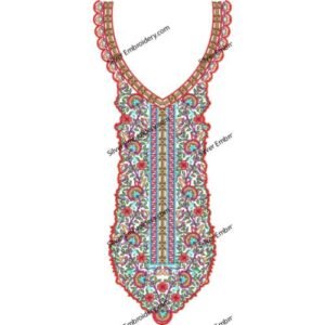 Neck Embroidery Machine Design NED1929-24