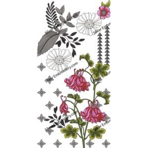 Flower Neck Embroidery NED1937-24