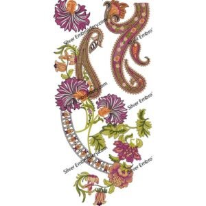 Flower Neck Embroidery NED1948-24
