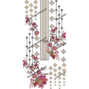 Neck Embroidery Machine Design NED1949-24