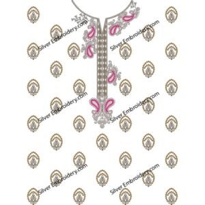 Neck Embroidery Machine Design NED1973-24