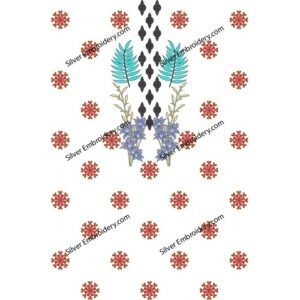 Flower Neck Embroidery NED1979-24
