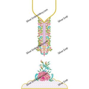 Kaftan Flower Embroidery KED221-24