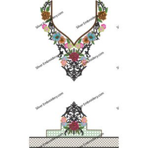 Neck Kaftan Embroidery KED222-24