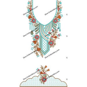 Kaftan Flower Embroidery KED223-24
