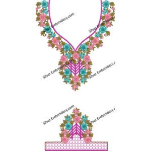 Kaftan Flower Embroidery KED226-24